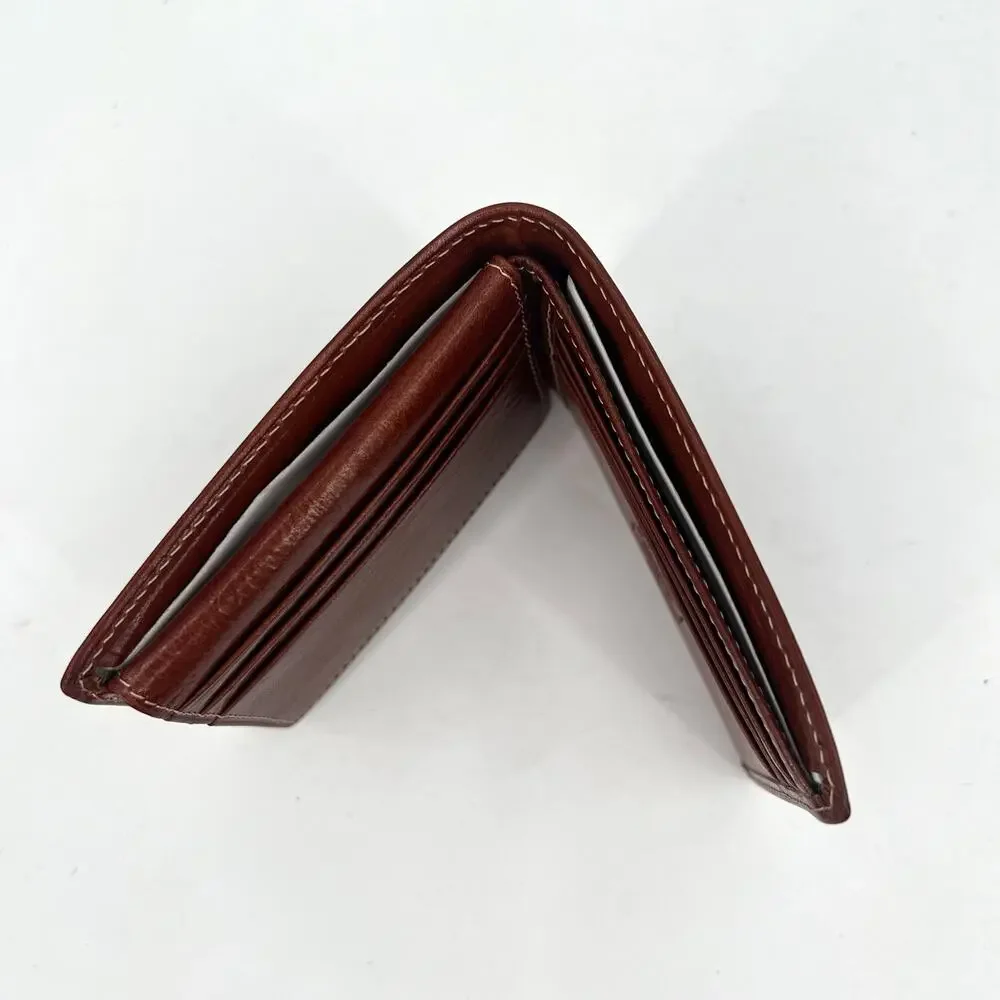 Kena Kai Data Safe Genuine Italian Leather men’s Bi fold wallet